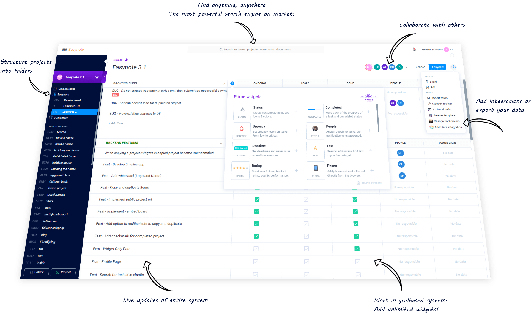 Easynote - Work and collaboration software