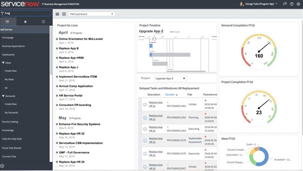 ServiceNow Project Management