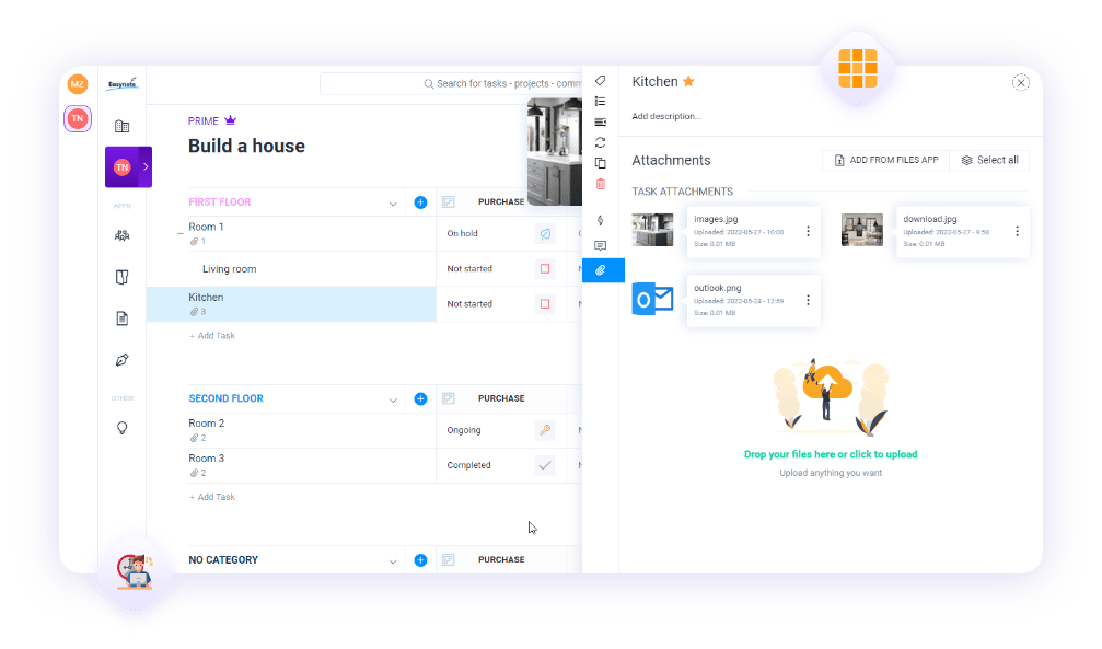 Easyview is the ultimate way to organize your projects thanks to gridbased way of working. Scalable to any business or project