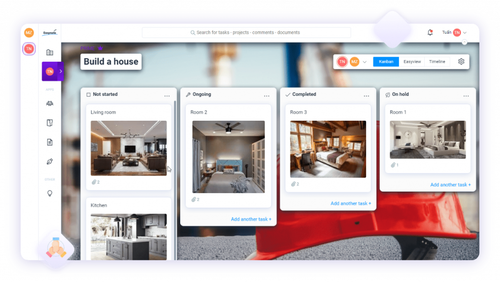 Work with kanban or agile on Easynote choose for better project management and use it for collaboration and customize your own way