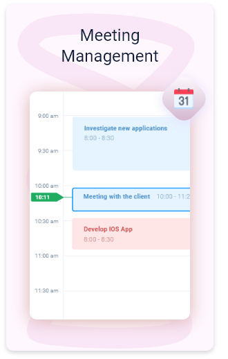 Meeting management - Organize, plan your meetings and write your meeting minutes