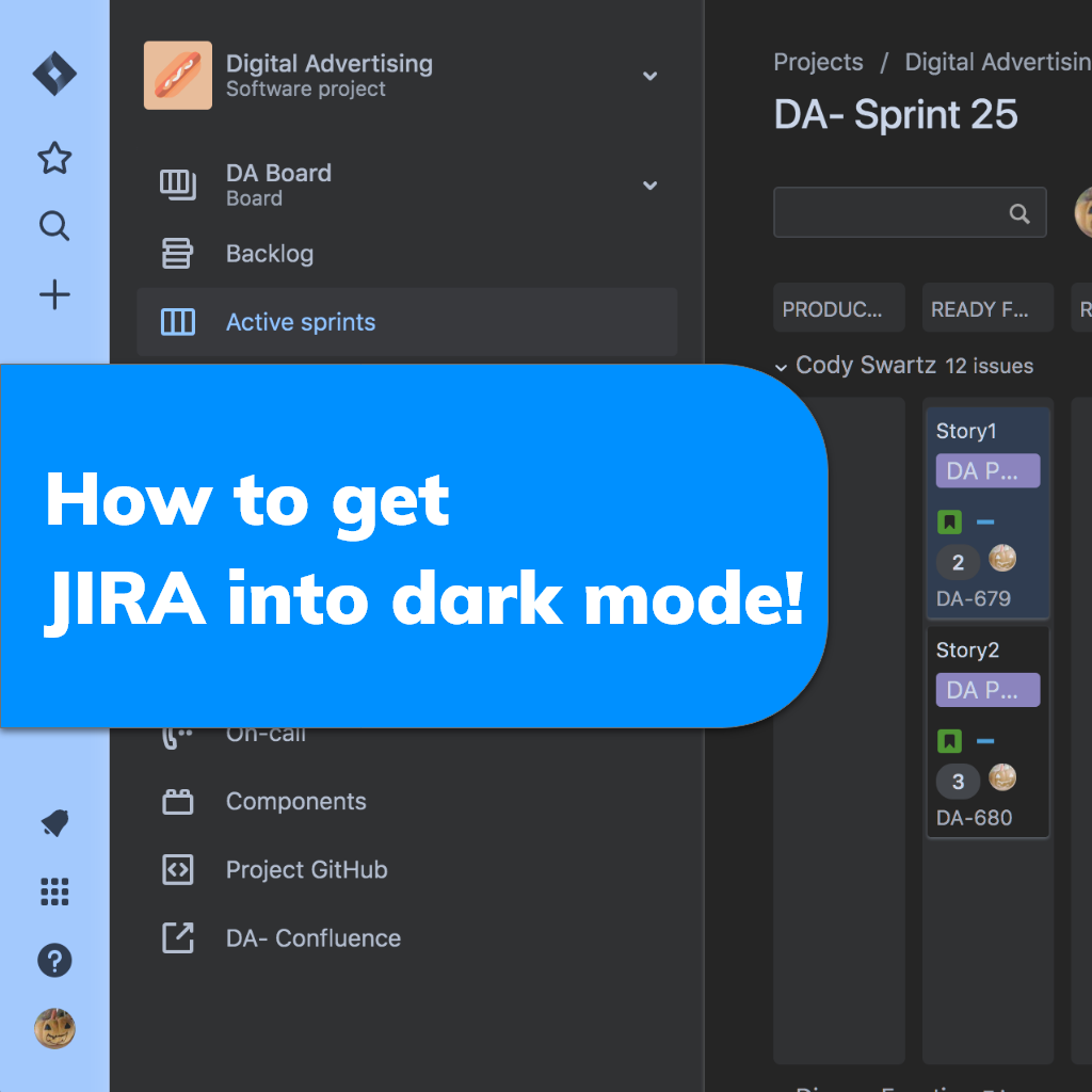 How to get JIRA dark mode