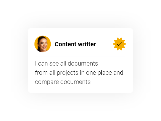 Content writer using documents app.