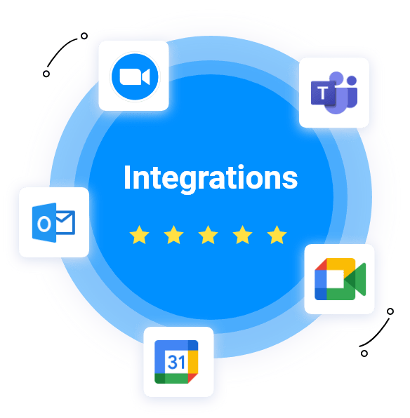 screenshot of easynote integrations used for project management that are used for the comparison between easynote and other tools