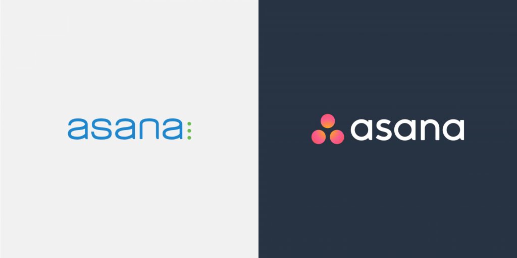 The redesigned Asana logo.